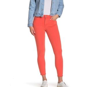Peachy Frayed Jeans